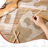 5 Pcs Acrylic Charcuterie Board Handle Template Clear Cutting Board Router Template Angled Curvy Triangle Woodworking Tracing Stencils Laser Cut Nuanchu