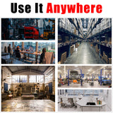 TCE Service Utility Cart Heavy Duty 2 Shelf Tier 300 LBs Rolling Trolley Storage Organizer for Garage Warehouse Workshop, APTC304U , Red TCE