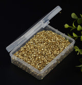 Crushed Glass Irregular Metallic Chips Sprinkles Chunky Glitter Gold Plated 100g 2-4mm for Nail Arts Craft DIY Vase Filler Epoxy Resin Mold Cmidy