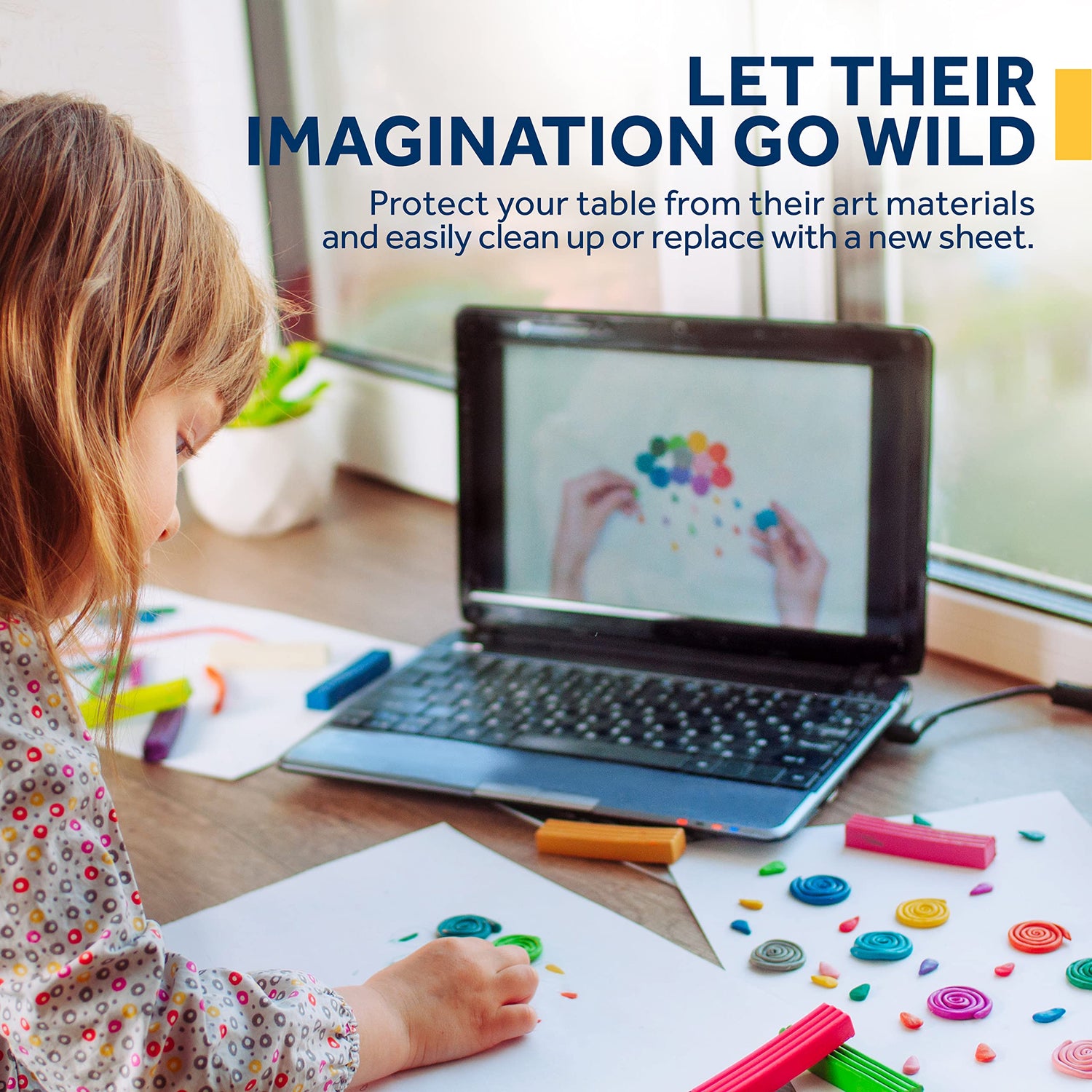 Bryco Goods Arts and Crafts Paper Roll - Thick Craft Paper for Painting - Wall Decor - Easel Use - Longevity on Bulletin Boards - Gift Wrapping - Bryco Goods