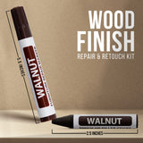 RamPro Furniture Markers Touch up, 12 Piece Furniture and Wood Floor Markers and Crayons Repair Kit - 6 Felt Tip Wood Markers, 6 Wax Crayons in RamPro