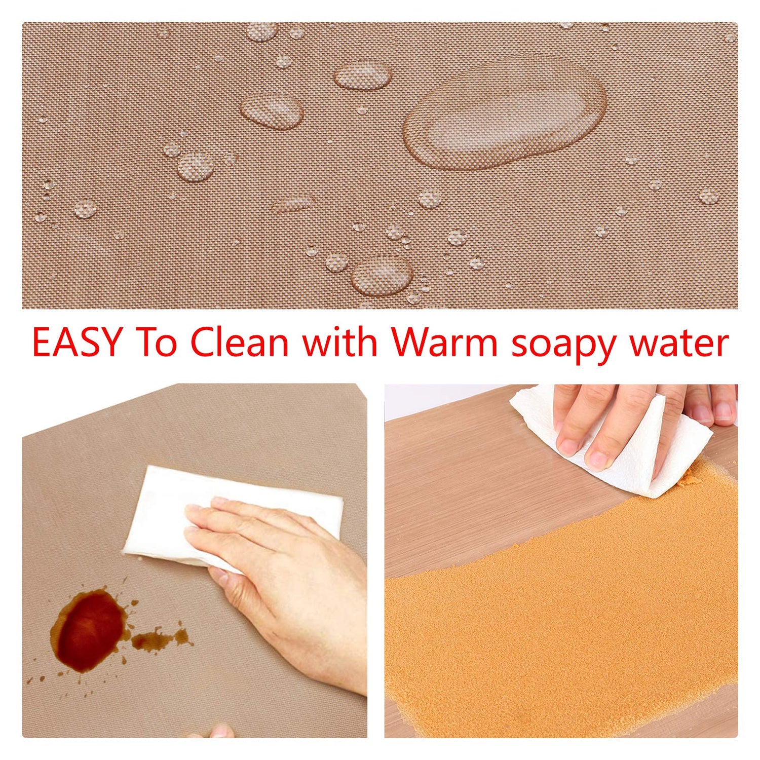 3 Pack PTFE Teflon Sheet For Heat Press Transfer Sheet Non Stick 12" X 16" Heat Transfer Paper Reusable Heat Resistant Craft Mat, Non Stick Paper Ubrand