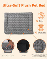 Piskyet Dog Crate Furniture,Wooden Dog Crate End Table with Storage Drawer&Cushion&Tray, QC3.0 Wireless Fast Charging&Dual USB, Dog Crate Indoor Piskyet