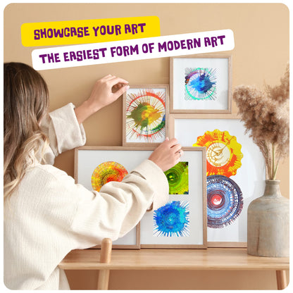 Paint Spin Art Machine Kit for Kids - Arts and Crafts for Boys & Girls Ages 4-8 - Art Craft Set Gifts for 6-9+ Year Old Boy, Girl- Cool Painting
