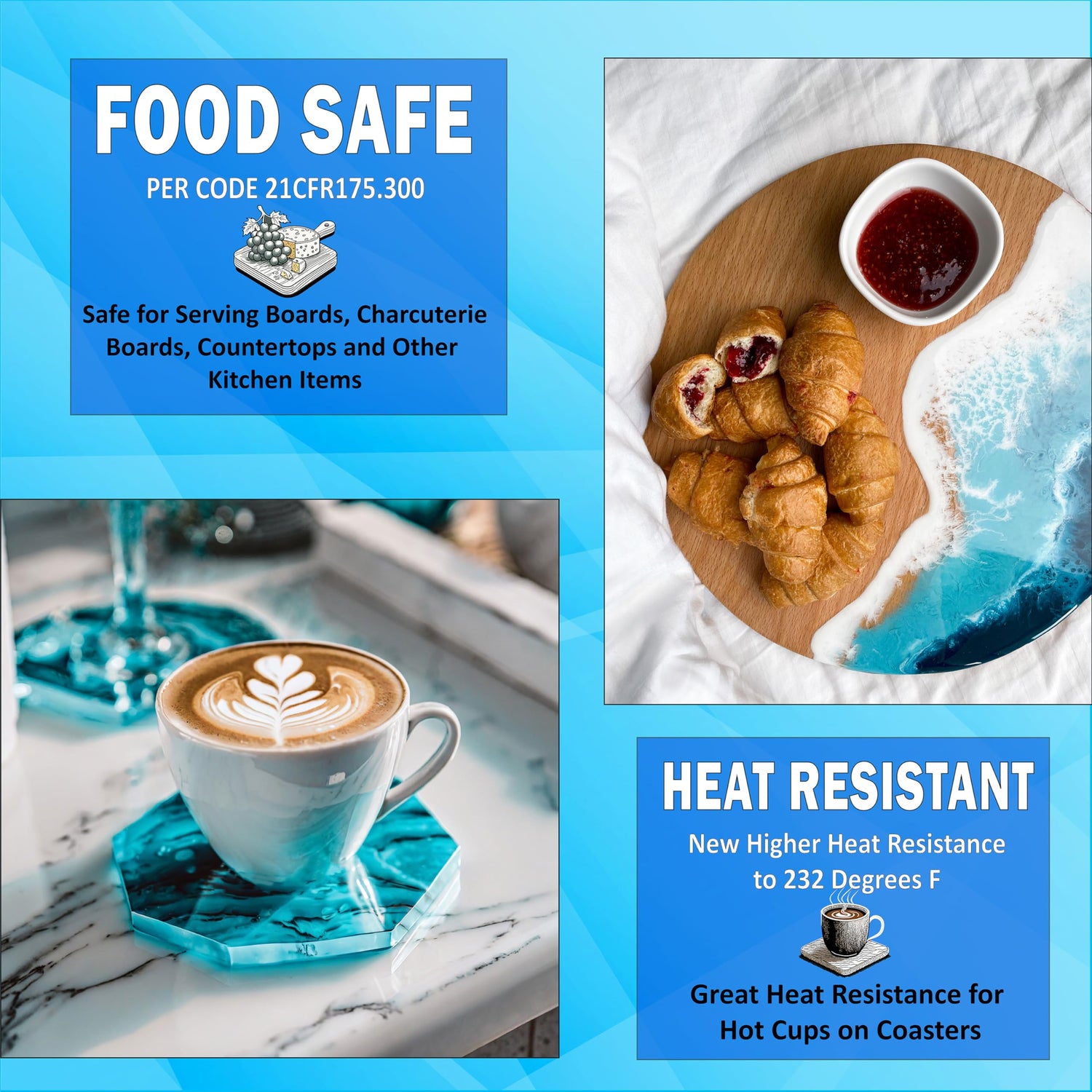 NAKED FUSION Epoxy Resin Art Resin Crystal Clear Formula -2 Gallon Kit -The Artist's Resin for Coating, Casting, Resin Art, Geodes, Tabletop, Bar NAKED FUSION