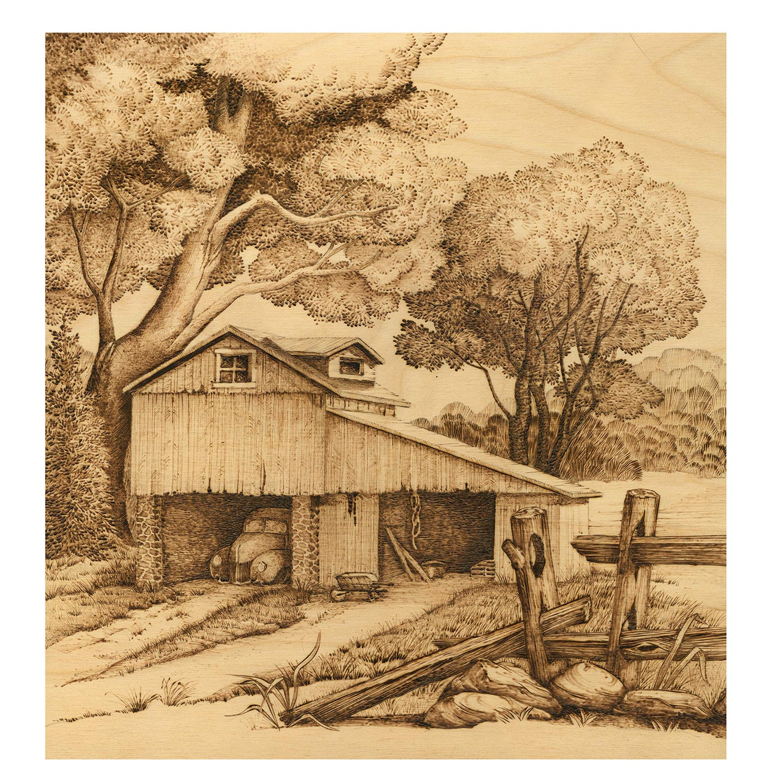 Great Book of Woodburning: Pyrography Techniques, Patterns and Projects for all Skill Levels (Fox Chapel Publishing) 30 Original, Traceable Designs Design Originals