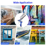 Zeinlenx HVLP Gravity Feed Spray Gun, Automotive Air Paint Spray Gun Kit with 4 Nozzles,1.4mm 1.7mm 2.0mm and 2.5mm, 1000cc Aluminum Cup, Suitable Zeinlenx