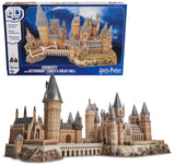4D Build, Harry Potter Deluxe Hogwarts Castle with Astronomy Tower & Great Hall Over 2ft. Wide Model Kit 384 Pcs, 3D Puzzles for Adults & Teens 12+ 4D Build