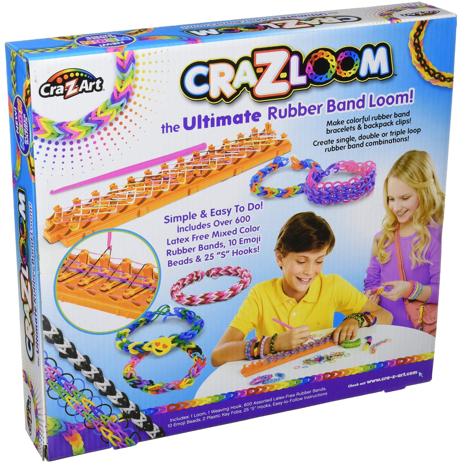 Cra-Z-Art Cra-Z-Loom Ultimate Rubber Band Bracelet Maker Activity Kit for Ages 8 and Up (packaging may vary) Cra-Z-Art
