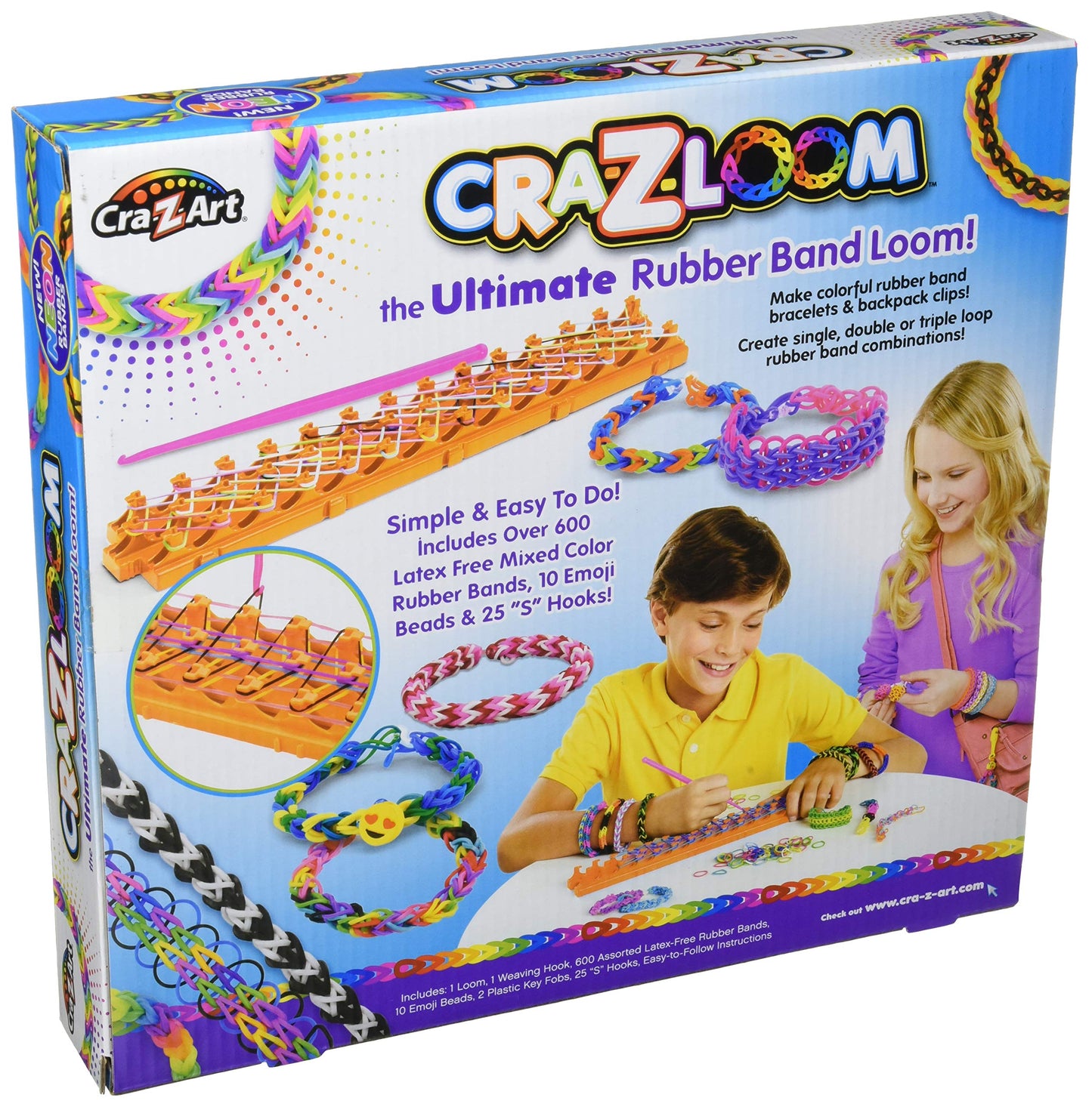 Cra-Z-Art Cra-Z-Loom Ultimate Rubber Band Bracelet Maker Activity Kit for Ages 8 and Up (packaging may vary) - WoodArtSupply