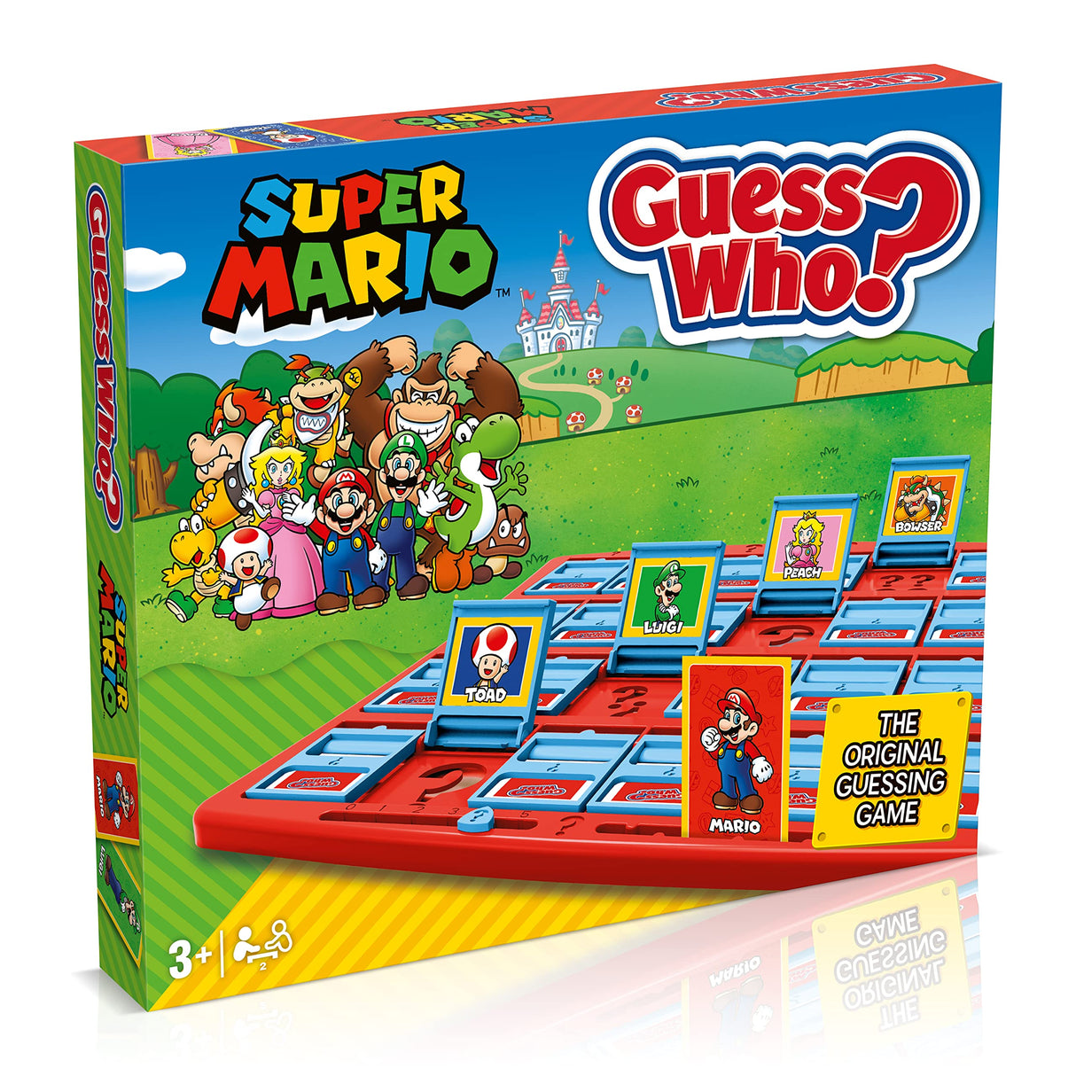 Winning Moves Super Mario Guess Who? Board Game, Play with Classic Nintendo Characters Including Mario, Luigi, Peach, Bowser, and Donkey Kong, Ages 6 Winning Moves Games