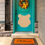 Wooden Bear Head Paintable 6" Cutout, Unfinished Wood MDF 1/8" Wall Animal Craft NEXTCraft