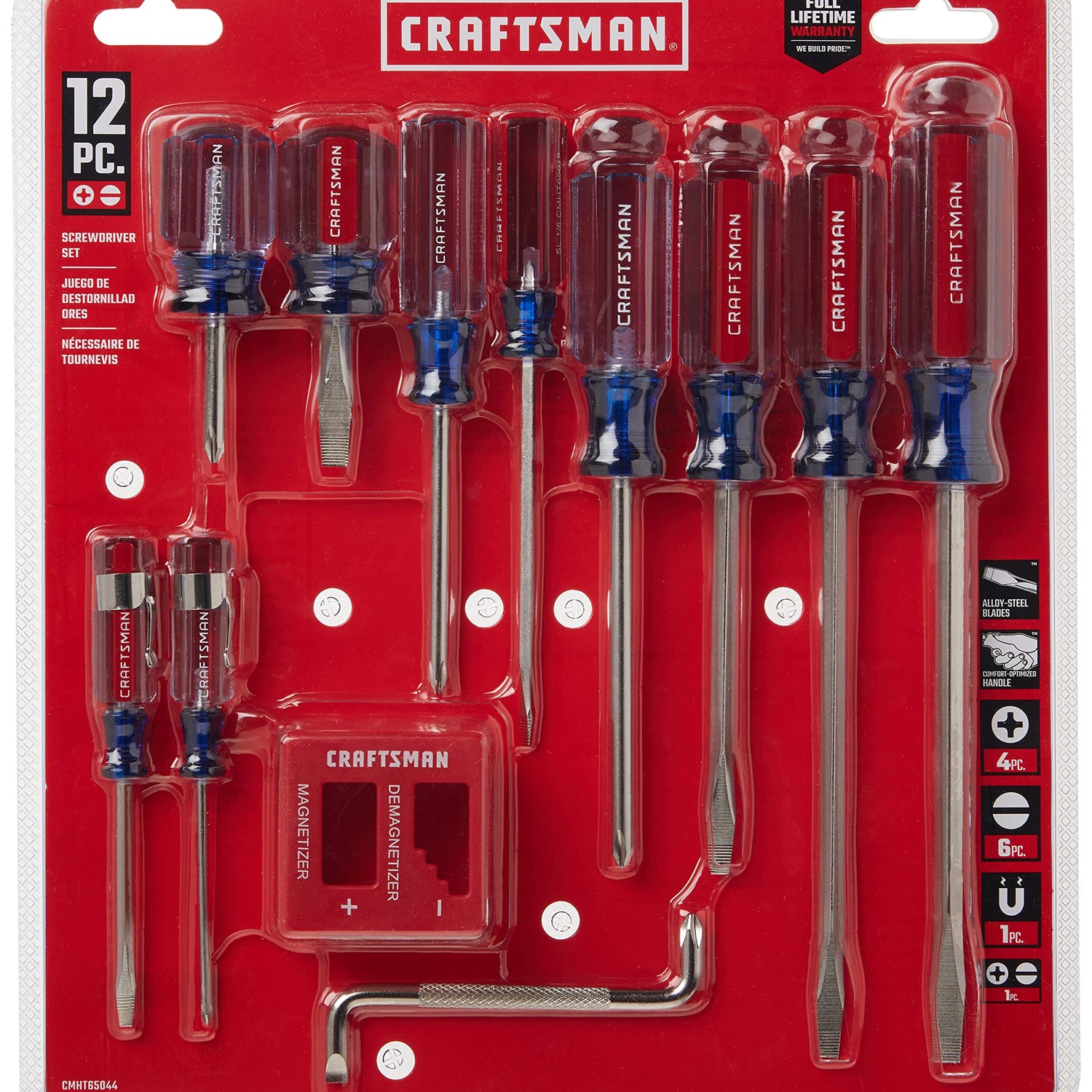CRAFTSMAN Screwdriver Set, Assorted, 12Piece (CMHT65044) Craftsman
