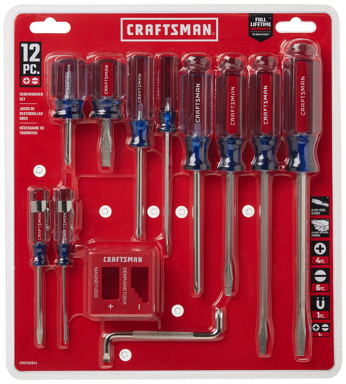 CRAFTSMAN Screwdriver Set, Assorted, 12Piece (CMHT65044) Craftsman