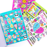 Just My Style 1500+ Stickers, Kawaii Y2K Sticker Book with Positivity Quotes, Sweet Treats, Unicorns, Fun Craft Stickers, for Girls Kids Teens Adults Just My Style