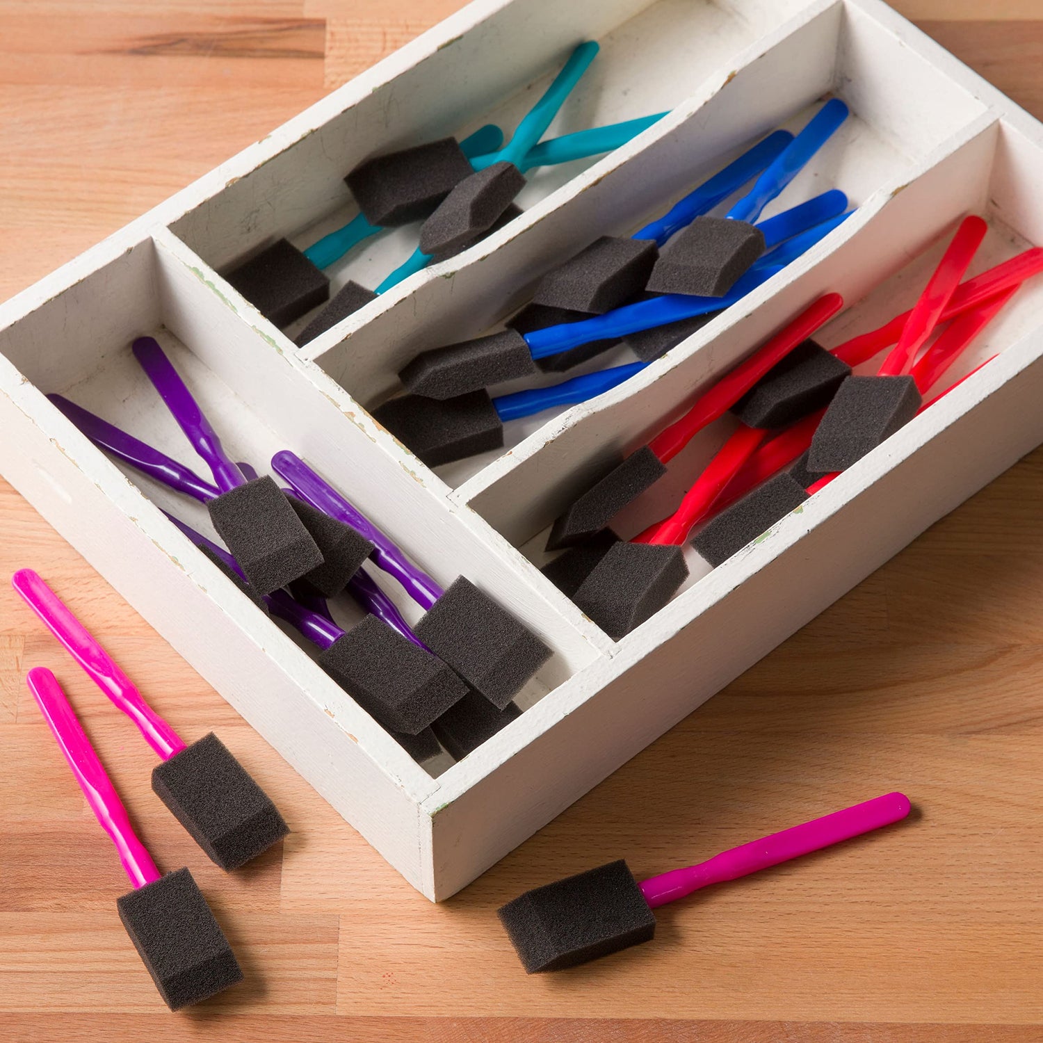 3 Packs: 72 ct. (216 Total) 1”; Foam Brush Set by Craft Smart® Craft Smart