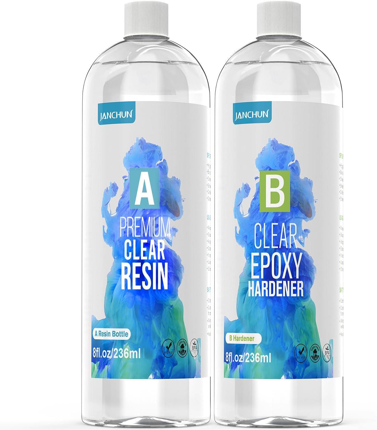 16Oz Premium Clear Epoxy Resin Kit Casting and Coating for River Table Tops, Art Casting Resin,Jewelry Projects, Diy,Tumbler Crafts, Molds, Art WoodArtSupply