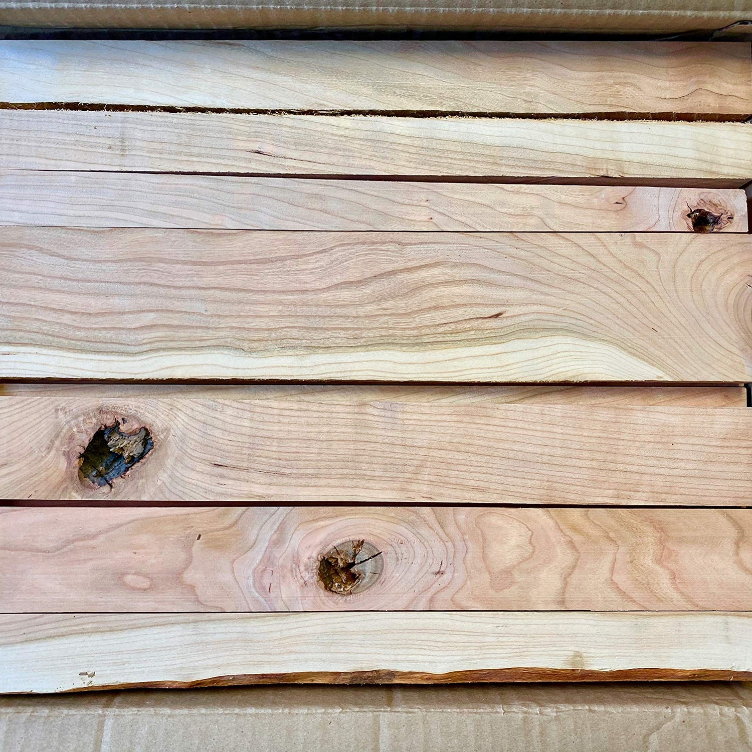 16 Inch Long Cherry Wood Boards. Rustic Wood for Crafts Woodchucks Wood