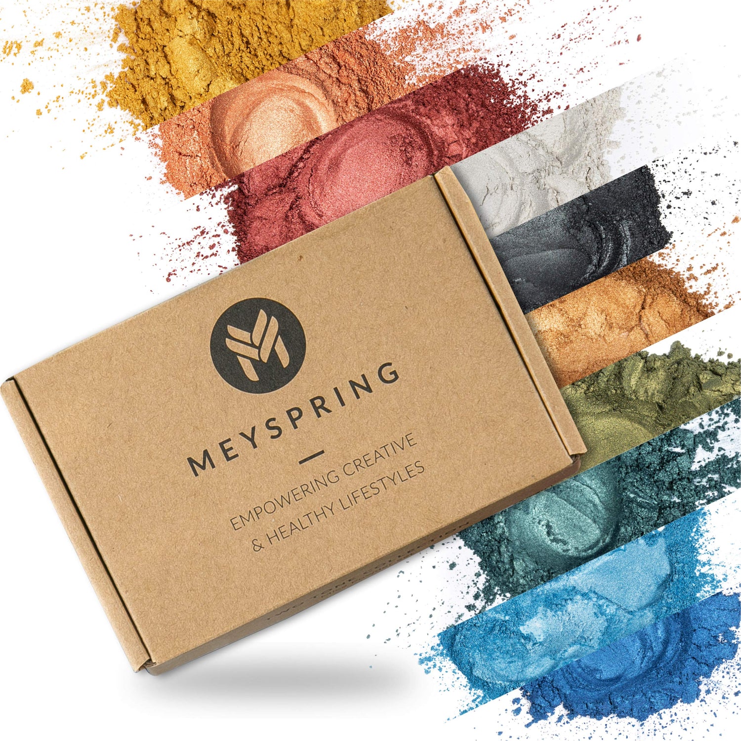 MEYSPRING Two Tone Collection - Mica Powder for Epoxy Resin - New Generation of Epoxy Resin Color Pigment - 100% Mineral, Skin-Safe, and Inert MEYSPRING