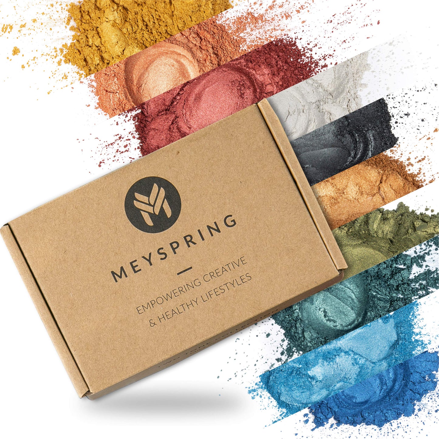 MEYSPRING Two Tone Collection - Mica Powder for Epoxy Resin - New Generation of Epoxy Resin Color Pigment - 100% Mineral, Skin-Safe, and Inert