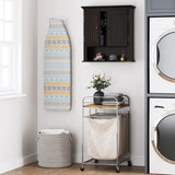 UTEX Bathroom Cabinet Wall Mounted, Wood Hanging Cabinet, Wall Cabinets with Doors and Shelves Over The Toilet for Bathroom,Espresso UTEX