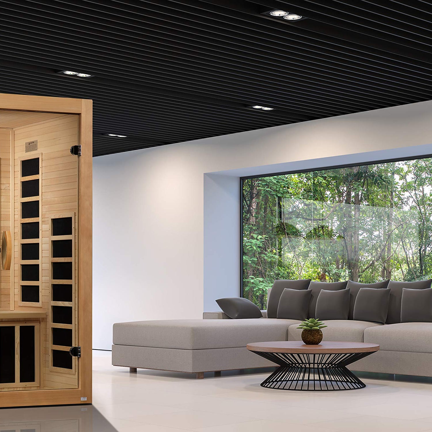 Maxxus Saunas Maxxus Gracia 1-2-Person Low EMF (Under 8MG) FAR Infrared Sauna, Curb Side Delivery Maxxus Saunas