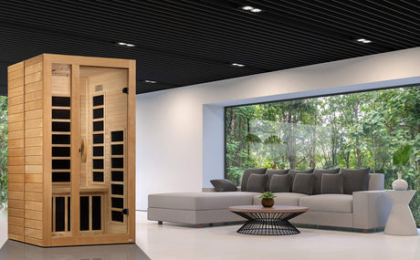 Maxxus Saunas Maxxus Gracia 1-2-Person Low EMF (Under 8MG) FAR Infrared Sauna, Curb Side Delivery Maxxus Saunas