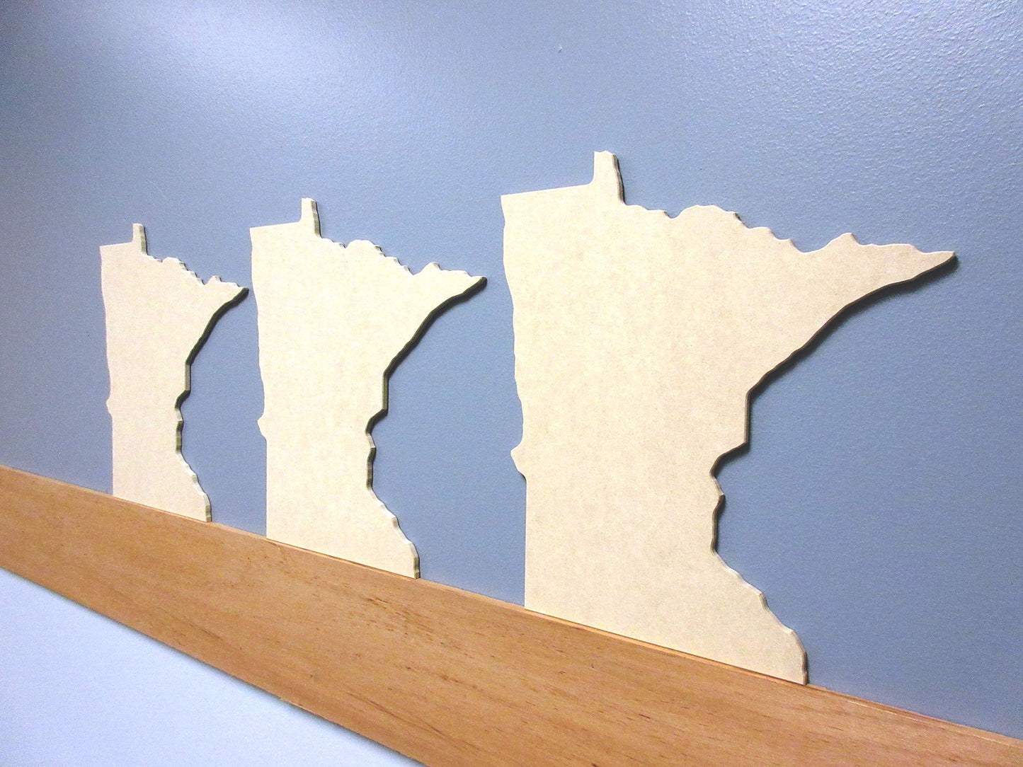 Minnesota State Cutouts - 3 Pack - 1/4'' MDF - WoodArtSupply