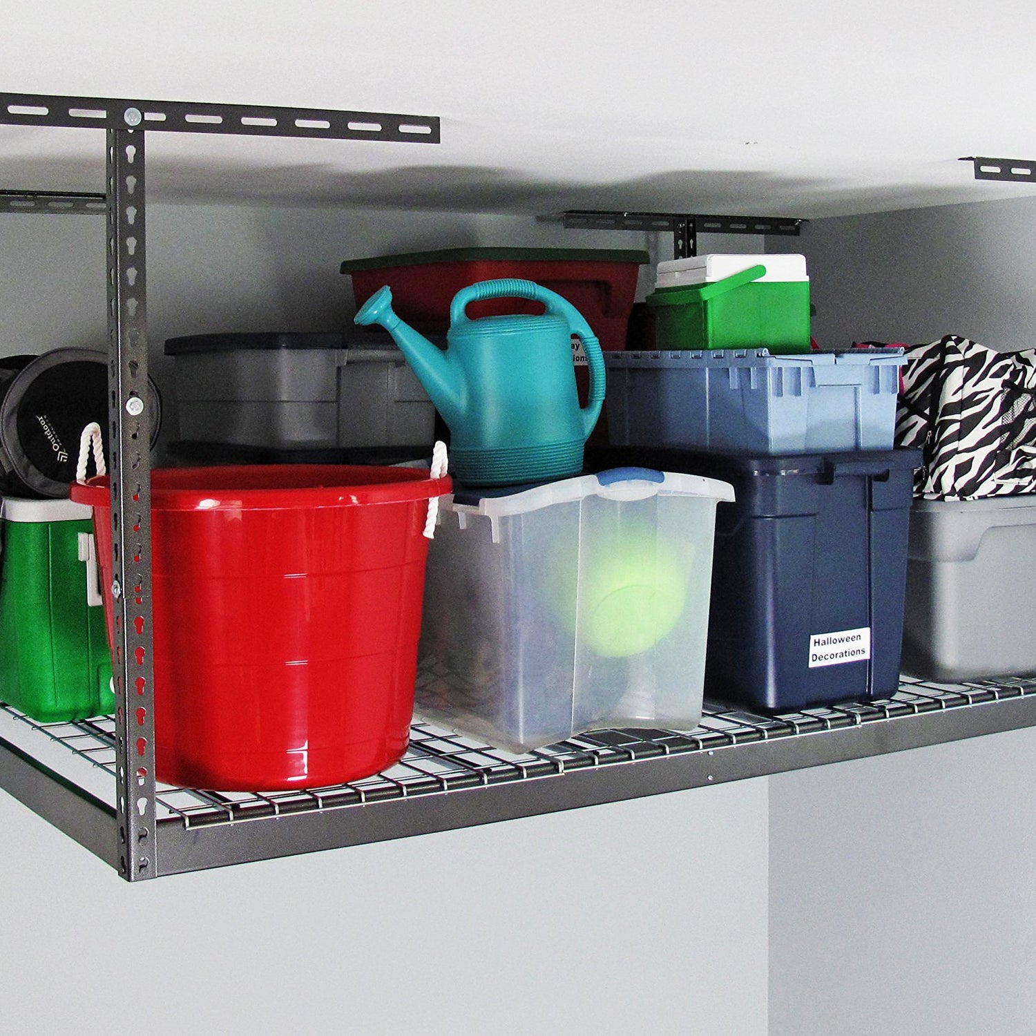 MonsterRax Overhead Garage Storage Racks 4x6 (2-Pack) Ceiling Mounted Shelving, Adjustable Hanging Storage Organizer, Heavy Duty Steel, Holds 500 MonsterRAX Storage Solutions