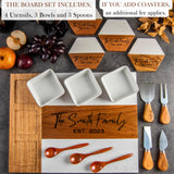 Personalized Charcuterie Board - Large Cheese Board for Wedding and Anniversary Gifts for Women. Perfect Wedding, Christmas, New home and Bridal craft corner house