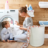 XUANGUO Cotton Rope Laundry Basket Hamper for Clothes Decorative Woven Storage Basket for Living Room Bedroom Boho Tall Rope Baskets for Blanket Toys XUANGUO