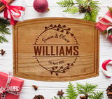 Silverhill Design Custom Wood Cutting Board Gift:Perfect Wedding & Anniversaries! Personalized Charcuterie Cheese Board for Couples, Friends, & Generic