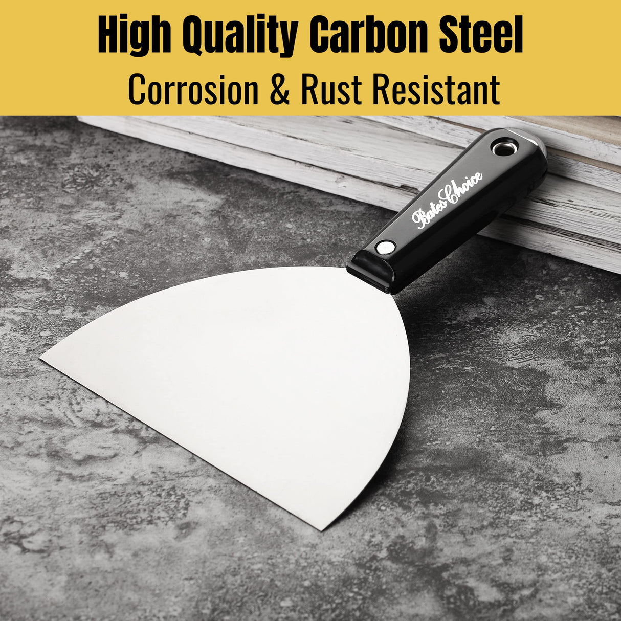 Bates- Putty Knife, 6 Inch, Flexible, Spackle Knife, Scrapper, Metal Scraper, Drywall Spackle, Paint Scraper Tool, Putty Knife Scraper, Metal Paint Bates Choice