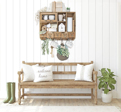 Farmhouse Solid Wood Multi-Functional Medicine Cabinet for Elegant Storage Solutions Felt Creative Home Goods