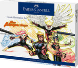 Faber-Castell Comic Illustration Set - The Famazings Superhero Comic Book Drawing Kit - Draw with Pitt Artist Pens & Goldfaber Coloring Pencils Faber-Castell