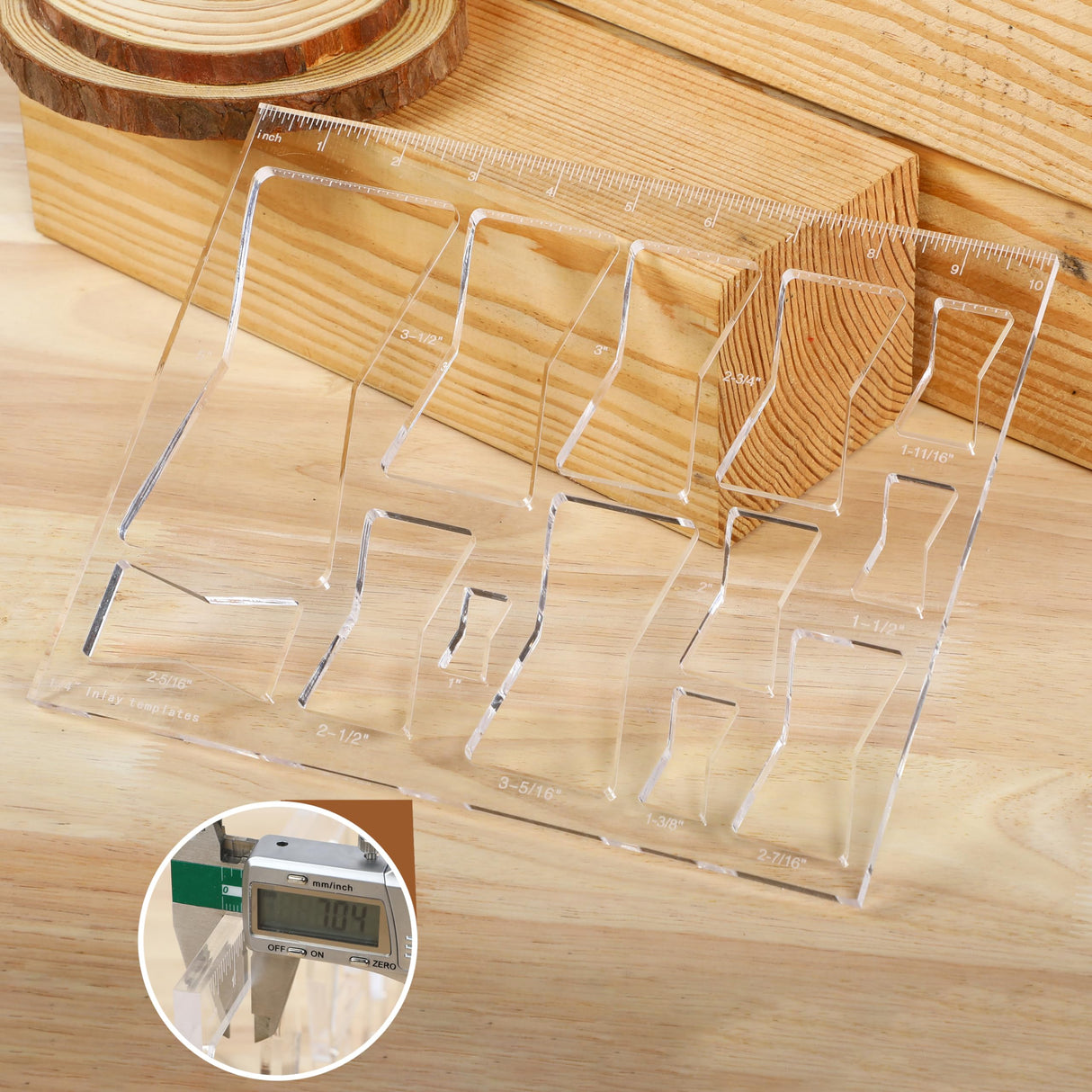 Soimuk Router Templates for Woodworking,Router Jig Butterfly Inlay Templates Decorative,13-in-1 Bowtie Router Templates(10 * 7.8 inches) soimuk