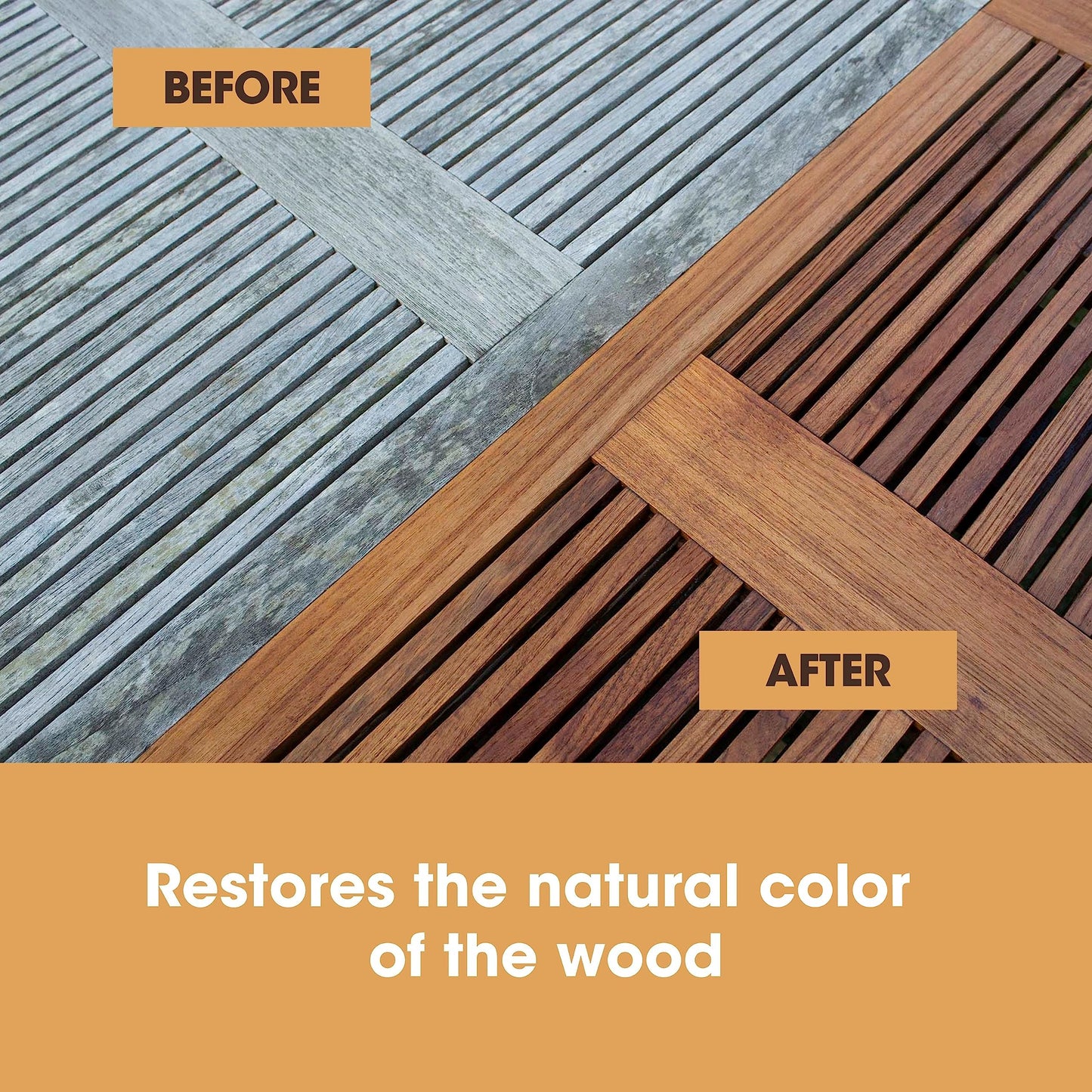 Furniture Clinic Teak Oil | Wood Oil Protects and Cleans Outdoor and Indoor Furniture | Restores & Protects Wood, Prevents Drying & Other Damage | - WoodArtSupply