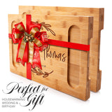 Elegant Wedding Gift, Personalized Charcuterie Board w/ 12 Elegant Design, House Warming Presents for New Home, Bamboo Cheese Board, Gift for Women, Personalization Lab