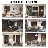 POHARE Wood Slat Wall Panels, 2 Pack Accent Decorative Acoustic Wood Slats for Wall and Ceilings, Acoustic Panels for Interior Wall Décor on Felt POHARE