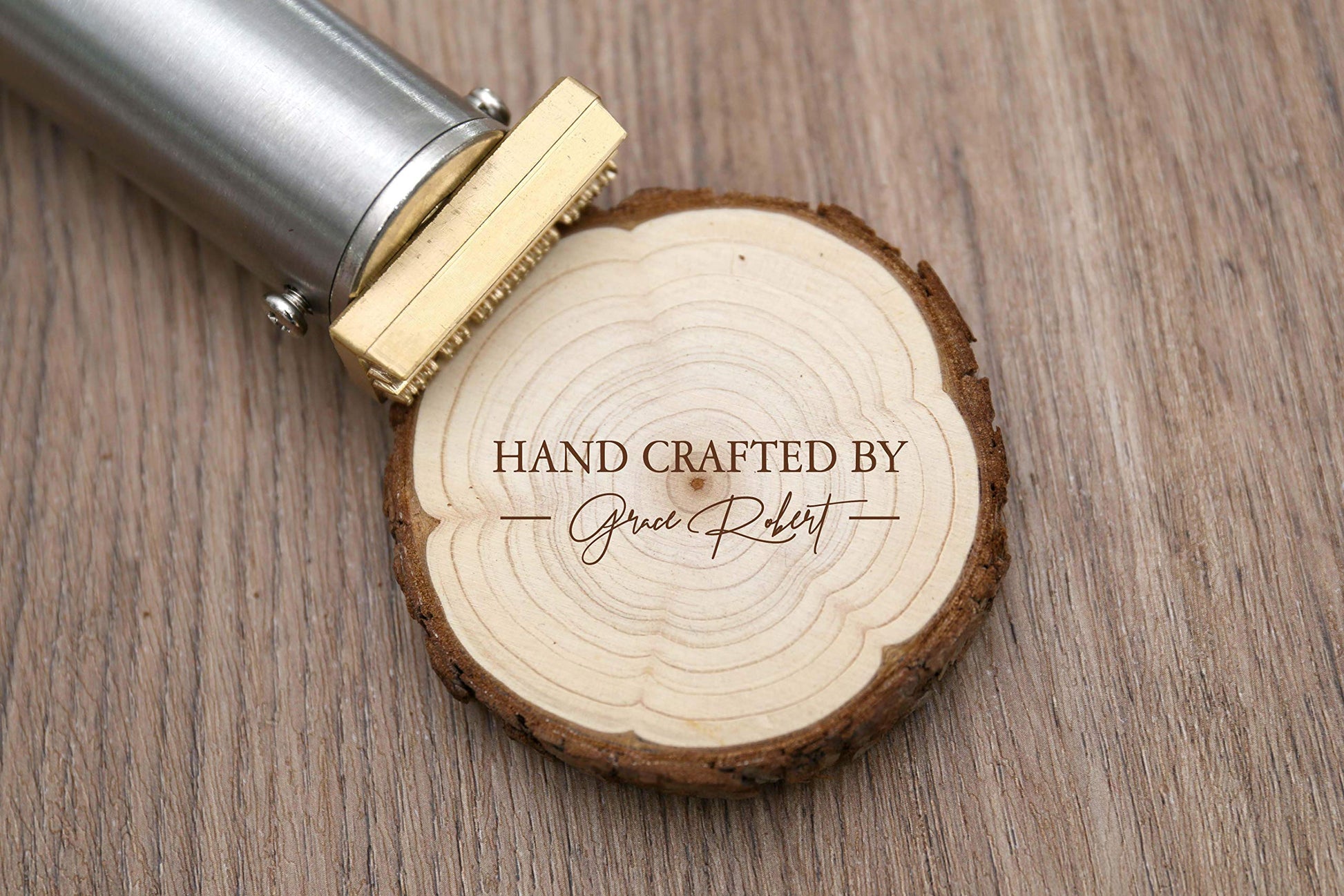 Personalised Electric Wood Branding Iron with Custom Stamp - 200W, Easy to Use Design - WoodArtSupply