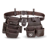 LAUTUS Oiled Tanned Rig Tool Belt/Pouch/Bag, Carpenter, Construction, Framers, Handyman, Electrician LAUTUS