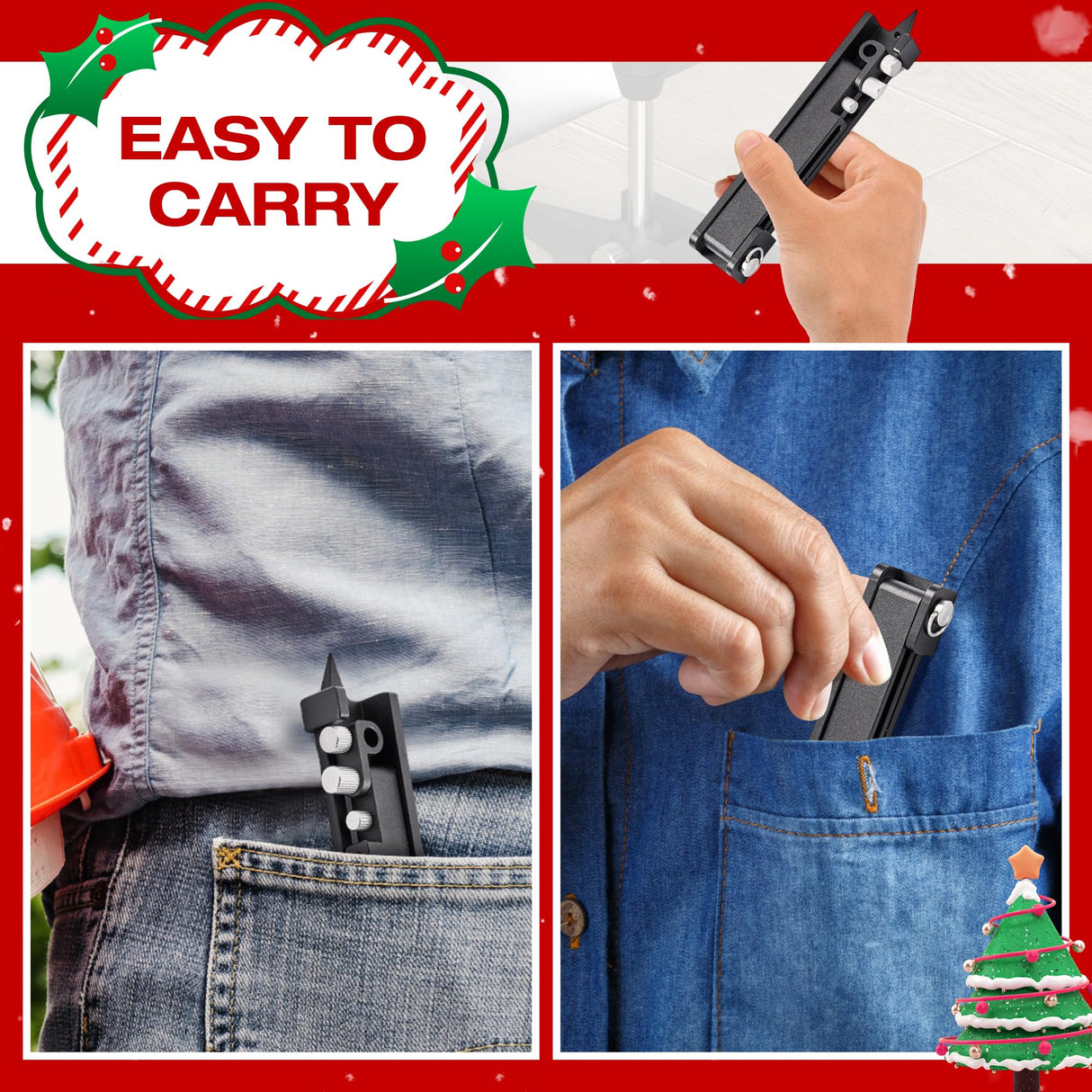 AUXTUR Contour Gauge Scribeing Tool,Supergauge Shape and Outline Tool with Aluminum Alloy,Woodworking Tools,Carpenter Pencil Holder for Marking Gauge AUXTUR