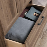 Sauder HomePlus Wardrobe/Pantry cabinets, L: 29.06" x W: 20.95" x H: 71.18", Salt Oak finish Sauder