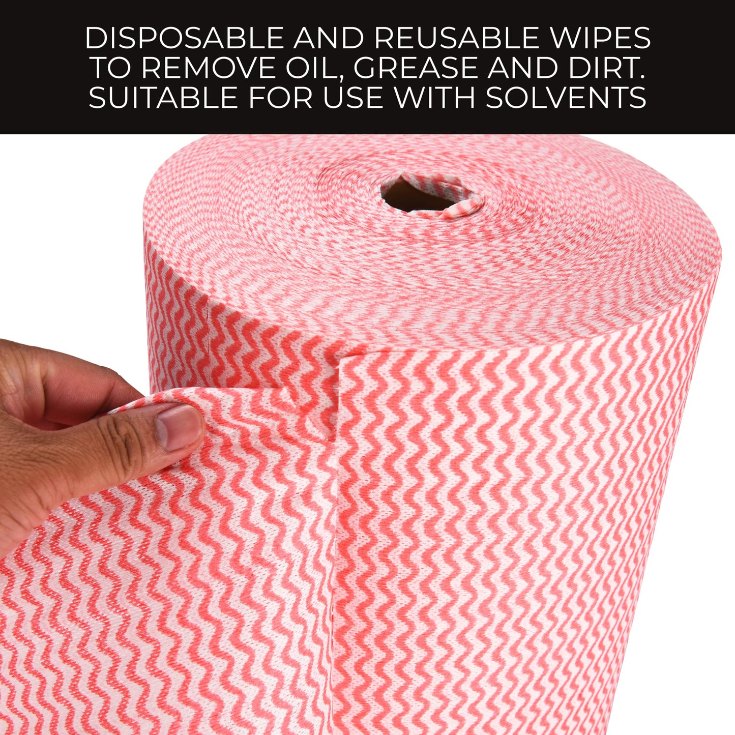 Bolt Dropper Reusable Microfiber Towel Roll (12"x10"-Inch) - Disposable Cleaning Cloth Wipes - Handy Wipes for Shop, Kitchen, Office - Jumbo Roll of