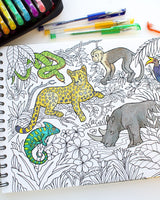 Blissful Scenes Adult Coloring Book - Features 50 Original Hand Drawn Designs Printed on Artist Quality Paper, Hardback Covers, Spiral Binding, ColorIt