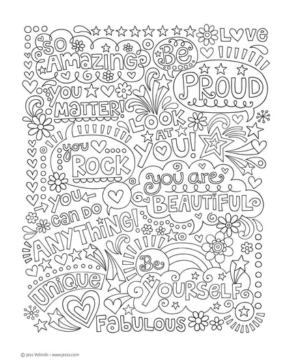 Notebook Doodles Go Girl!: Coloring & Activity Book (Design Originals) 30 Inspiring Designs; Beginner-Friendly Empowering Art Activities for Tweens, - WoodArtSupply