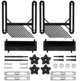 Fulton Dual Deluxe Stackable Featherboards with Riser Blocks Aluminum Miter Lock Bar and T Bolt Hardware for Track or Miter Slot Mounting Ideal for Fulton