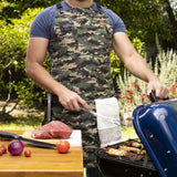Asaya Chef, BBQ and Work Apron with Bottle Opener and Hand Towel - Durable 10oz Cotton Canvas, Brass Hardware and Cross Back Straps - For Men, Women, Asaya