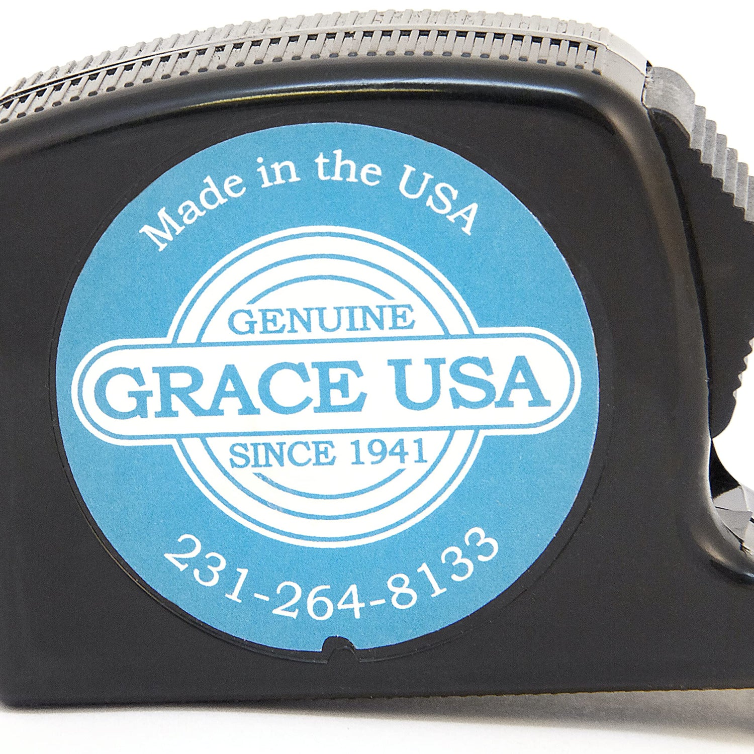 Grace USA 12-Foot Tape Measure, Perfect for Woodworking, Projects Around the House, Construction, Handcrafted, Made in USA,Black,TM12 Grace USA