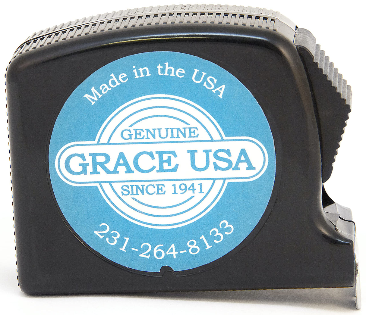 Grace USA 12-Foot Tape Measure, Perfect for Woodworking, Projects Around the House, Construction, Handcrafted, Made in USA,Black,TM12 Grace USA
